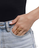 Paparazzi "Fluttering Flamenco" Brown Ring Paparazzi Jewelry