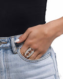 Paparazzi "Linear Lush" Brown Ring Paparazzi Jewelry