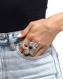 Paparazzi "Blooming Broadcast" Pink Ring Paparazzi Jewelry