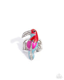 Paparazzi "Twinkling Toucan" Red Ring Paparazzi Jewelry