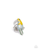 Paparazzi "Twinkling Toucan" Yellow Ring Paparazzi Jewelry