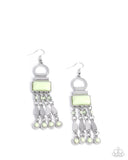 Paparazzi "Complimentary Cascade" Green Earrings Paparazzi Jewelry