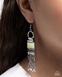 Paparazzi "Complimentary Cascade" Green Earrings Paparazzi Jewelry
