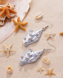 Paparazzi "Coastal Conch" White Earrings Paparazzi Jewelry