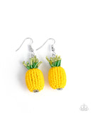 Paparazzi "Pleasant Pineapple" Yellow Earrings Paparazzi Jewelry