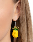 Paparazzi "Pleasant Pineapple" Yellow Earrings Paparazzi Jewelry