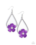 Paparazzi "Tropical Teardrop" Purple Earrings Paparazzi Jewelry
