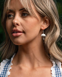 Paparazzi "Unrivaled Umbrella" White Earrings Paparazzi Jewelry
