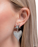 Paparazzi "Dynamic Disposition" Silver Post Earrings Paparazzi Jewelry