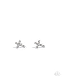 Paparazzi "Sacred Shimmer" White Post Earrings Paparazzi Jewelry
