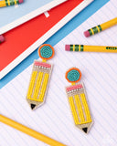 Paparazzi "Phenomenal Pencil" Yellow Post Earrings Paparazzi Jewelry