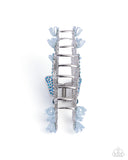 Paparazzi "Fluttering French" Blue Hair Clip Paparazzi Jewelry