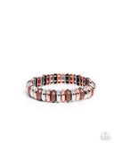 Paparazzi "Multicolored Meeting" Copper Bracelet Paparazzi Jewelry
