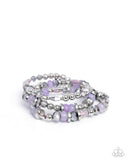 Paparazzi "Naturally Noteworthy" Purple Bracelet Paparazzi Jewelry