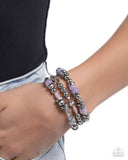 Paparazzi "Naturally Noteworthy" Purple Bracelet Paparazzi Jewelry