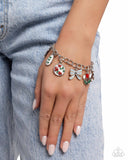 Paparazzi "Complex Charms" Red Bracelet Paparazzi Jewelry
