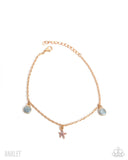 Paparazzi "Coastal Celebrity" Gold Anklet Bracelet Paparazzi Jewelry