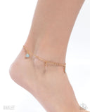 Paparazzi "Coastal Celebrity" Gold Anklet Bracelet Paparazzi Jewelry