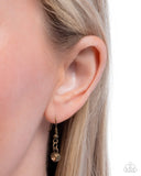 Paparazzi "Leafy Legato" Brass Necklace & Earring Set Paparazzi Jewelry