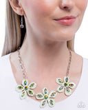 Paparazzi "Prismatic Prestige" Green Necklace & Earring Set Paparazzi Jewelry