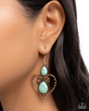 Paparazzi "Selfless Stones" Gold Earrings Paparazzi Jewelry