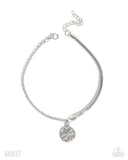 Paparazzi "Glistening Growth" Blue Anklet Bracelet Paparazzi Jewelry