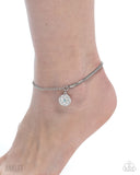 Paparazzi "Glistening Growth" Blue Anklet Bracelet Paparazzi Jewelry