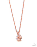 Paparazzi "Pet Rabbit" Copper Necklace & Earring Set Paparazzi Jewelry