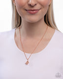 Paparazzi "Pet Rabbit" Copper Necklace & Earring Set Paparazzi Jewelry