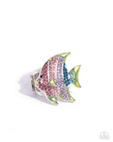 Paparazzi "Swimming in Style" Green Ring Paparazzi Jewelry