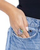 Paparazzi "Swimming in Style" Green Ring Paparazzi Jewelry