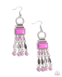 Paparazzi "Complimentary Cascade" Purple Earrings Paparazzi Jewelry