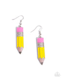 Paparazzi "Iconic Institution" Yellow Earrings Paparazzi Jewelry