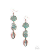 Paparazzi "Coastal Charisma" Copper Earrings Paparazzi Jewelry