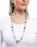 Paparazzi "Wishful Whimsy" Blue Necklace & Earring Set Paparazzi Jewelry