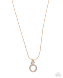 Paparazzi "Promise Ring" Gold Necklace & Earring Set Paparazzi Jewelry