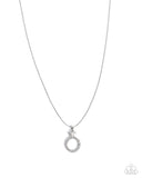 Paparazzi "Promise Ring" White Necklace & Earring Set Paparazzi Jewelry