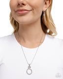 Paparazzi "Promise Ring" White Necklace & Earring Set Paparazzi Jewelry