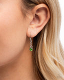 Paparazzi "Leafy Legato" Green Necklace & Earring Set Paparazzi Jewelry
