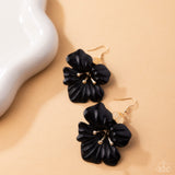 Paparazzi "Blossoming Boardroom" Black Earrings Paparazzi Jewelry