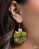 Paparazzi "Blossoming Boardroom" Green Earrings Paparazzi Jewelry