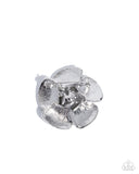 Paparazzi "Festive Flourish" White Brooch Pin Paparazzi Jewelry