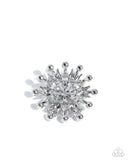 Paparazzi "Pearly Prologue" White Brooch Pin Paparazzi Jewelry