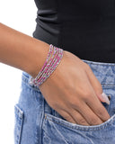 Paparazzi "Candlelight Cascade" Purple Bracelet Paparazzi Jewelry