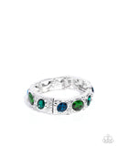 Paparazzi "Colorful Castle" Green Bracelet Paparazzi Jewelry