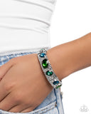 Paparazzi "Colorful Castle" Green Bracelet Paparazzi Jewelry