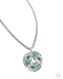 Paparazzi "Peacock Patchwork" Multi Necklace & Earring Set Paparazzi Jewelry