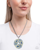 Paparazzi "Peacock Patchwork" Multi Necklace & Earring Set Paparazzi Jewelry