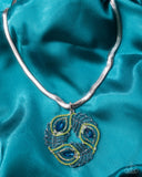 Paparazzi "Peacock Patchwork" Multi Necklace & Earring Set Paparazzi Jewelry