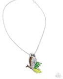 Paparazzi "Owl Order" Brown Necklace & Earring Set Paparazzi Jewelry